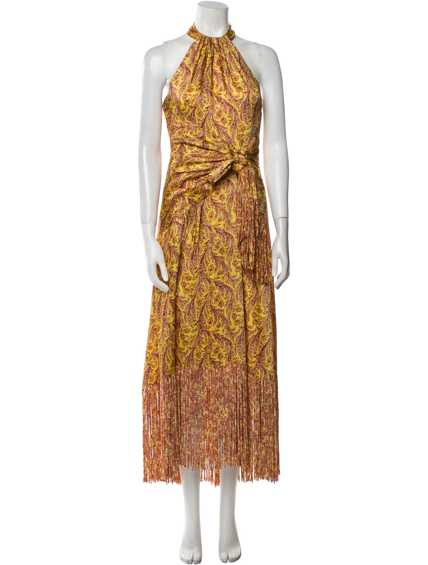 Cinq à Sept Paisley Print Long Dress w/ Tags