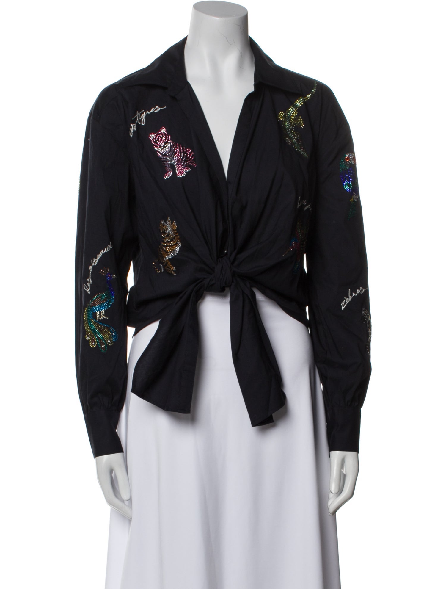 Cinq à Sept Floral Print V-Neck Bodysuit w/ Tags