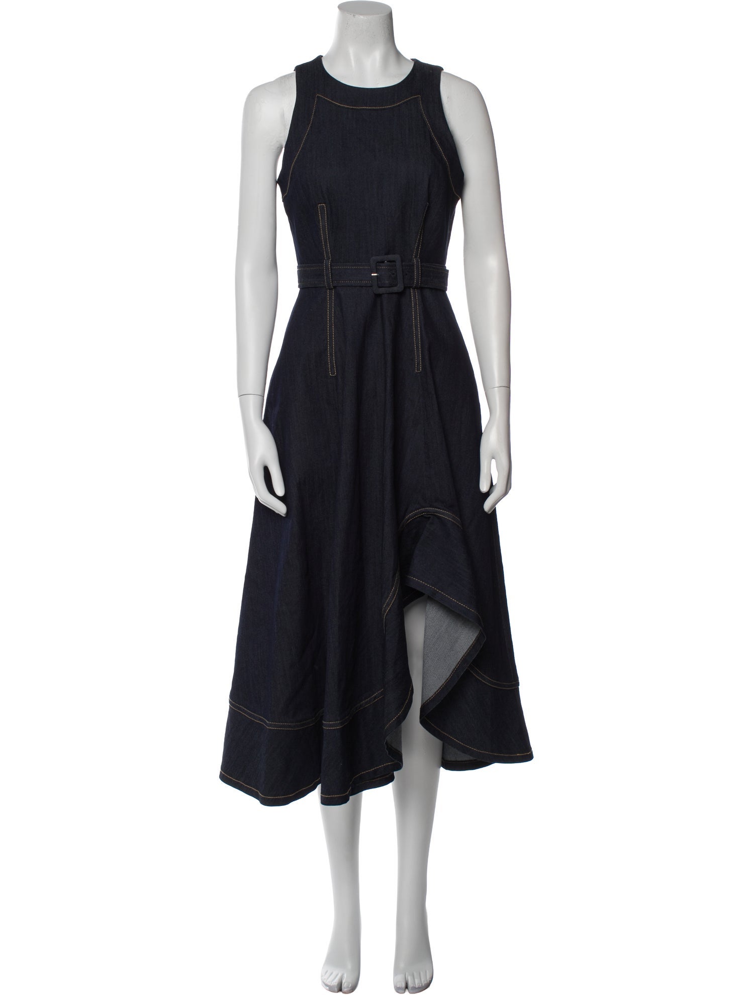 Cinq à Sept Crew Neck Long Dress