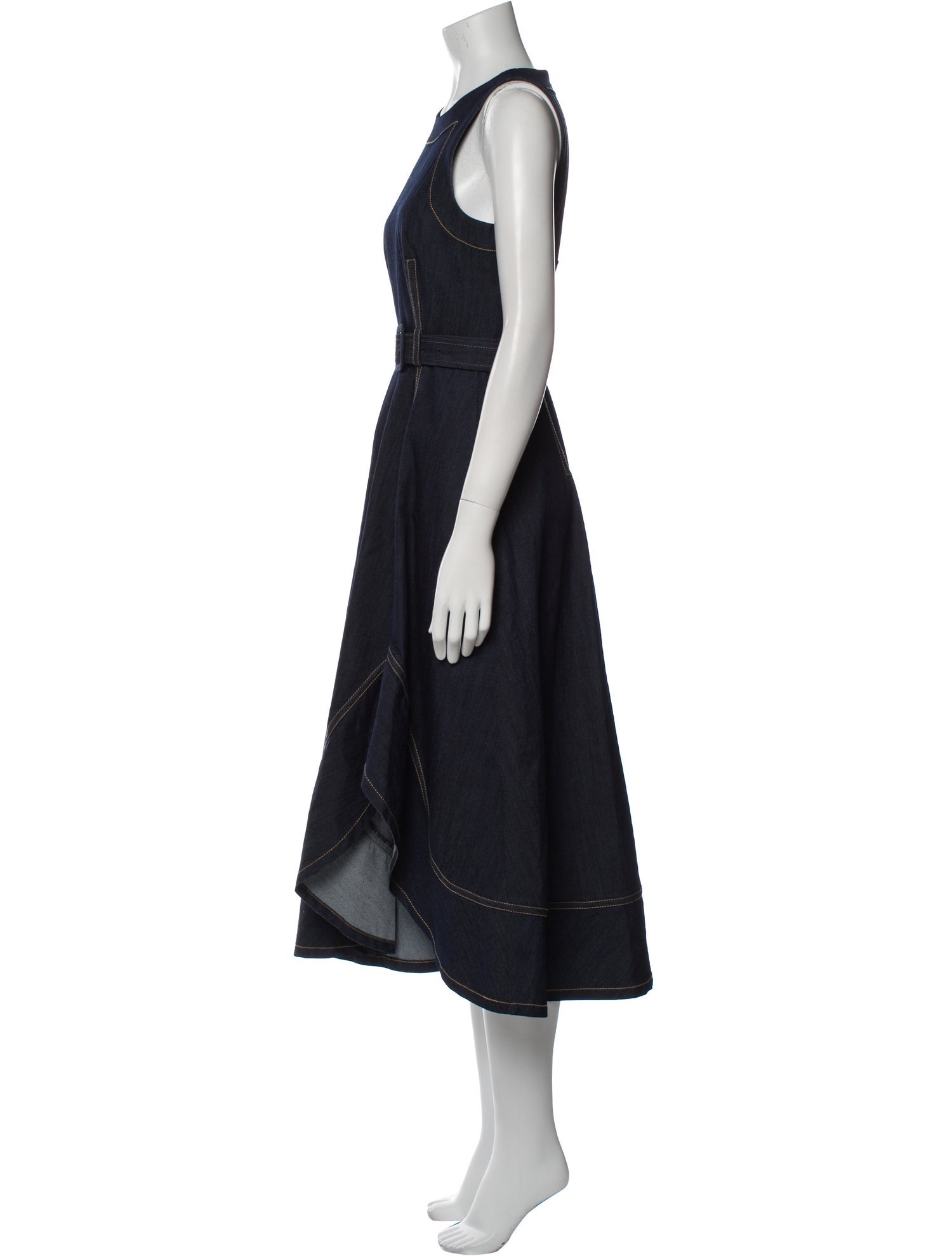 Cinq à Sept Crew Neck Long Dress