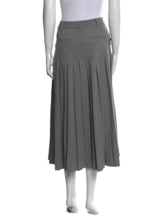 Cinq à Sept Ruffle Embellishment Midi Length Skirt