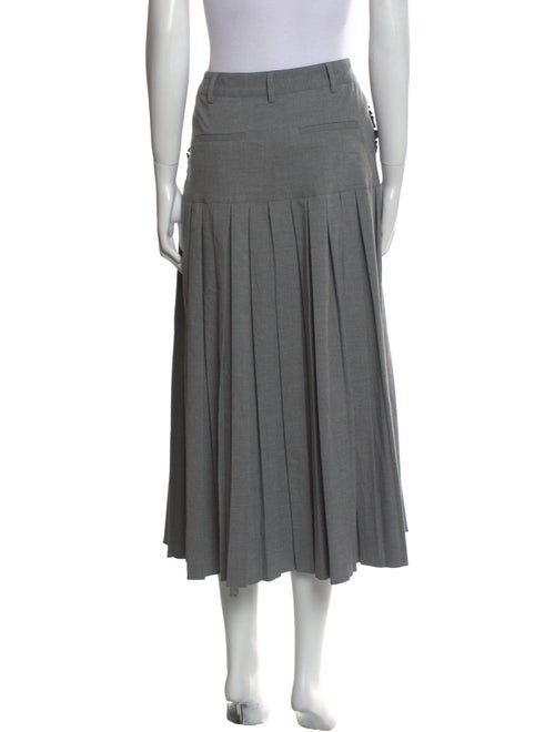 Cinq à Sept Ruffle Embellishment Midi Length Skirt