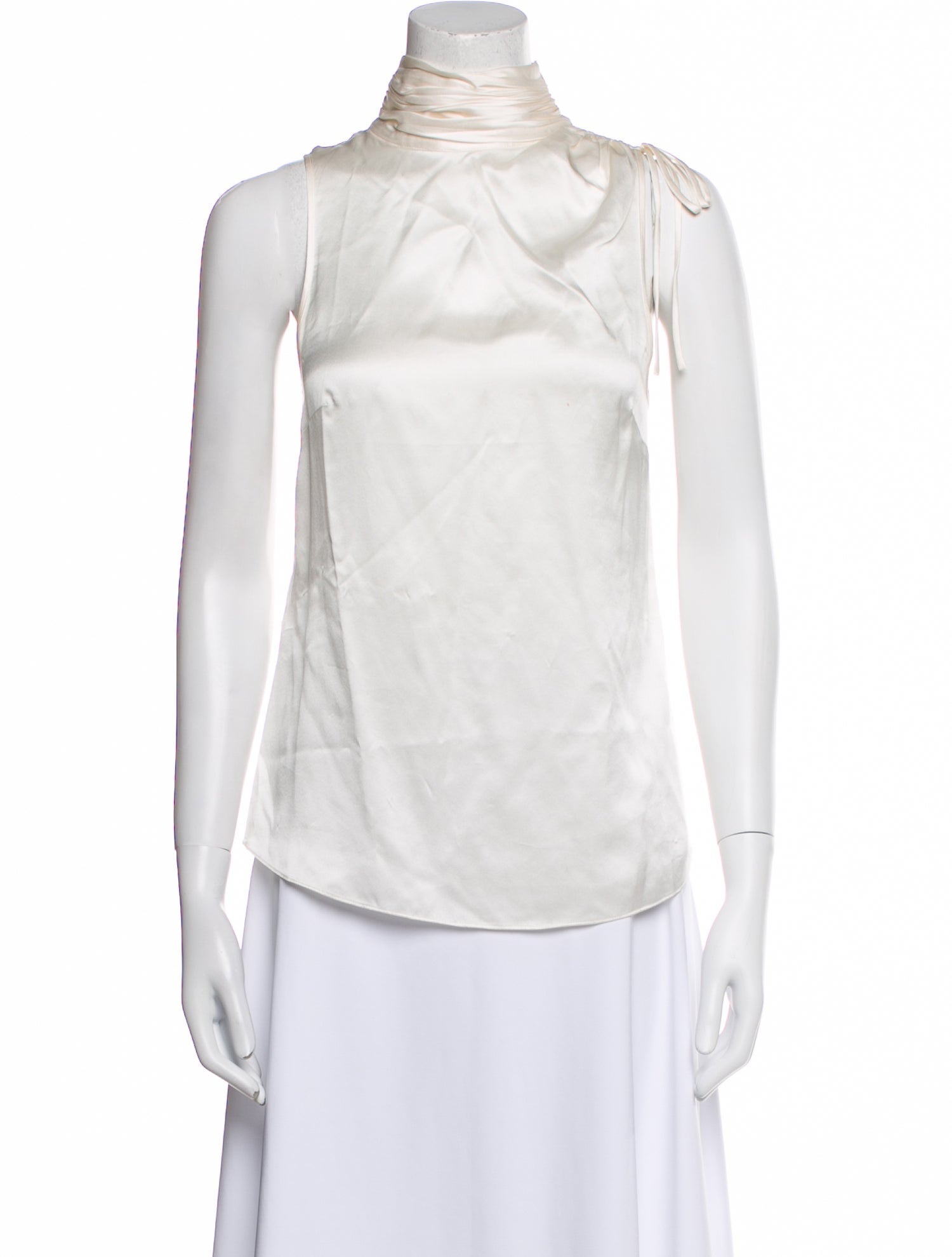 Cinq à Sept Silk Mock Neck Blouse