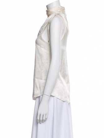 Cinq à Sept Silk Mock Neck Blouse