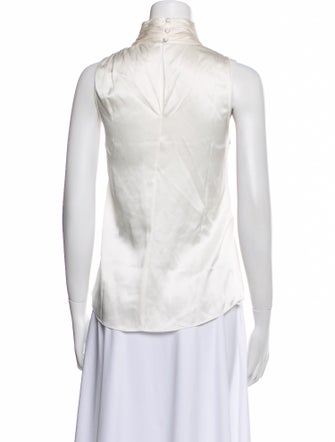 Cinq à Sept Silk Mock Neck Blouse