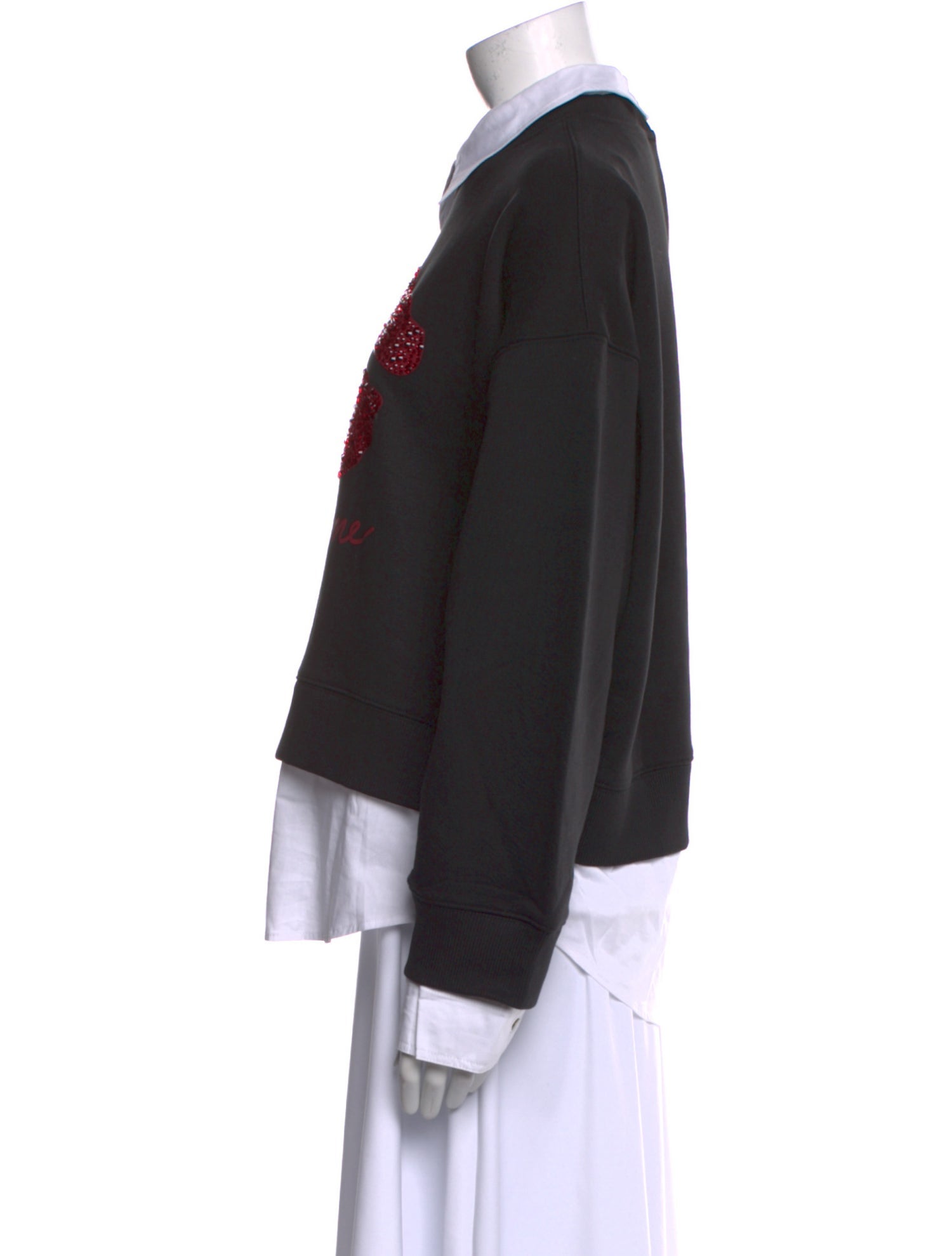 Cinq à Sept Graphic Print Long Sleeve Sweatshirt w/ Tags