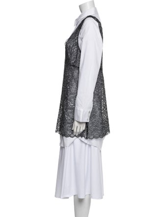 Cinq à Sept Lace Pattern Mini Dress