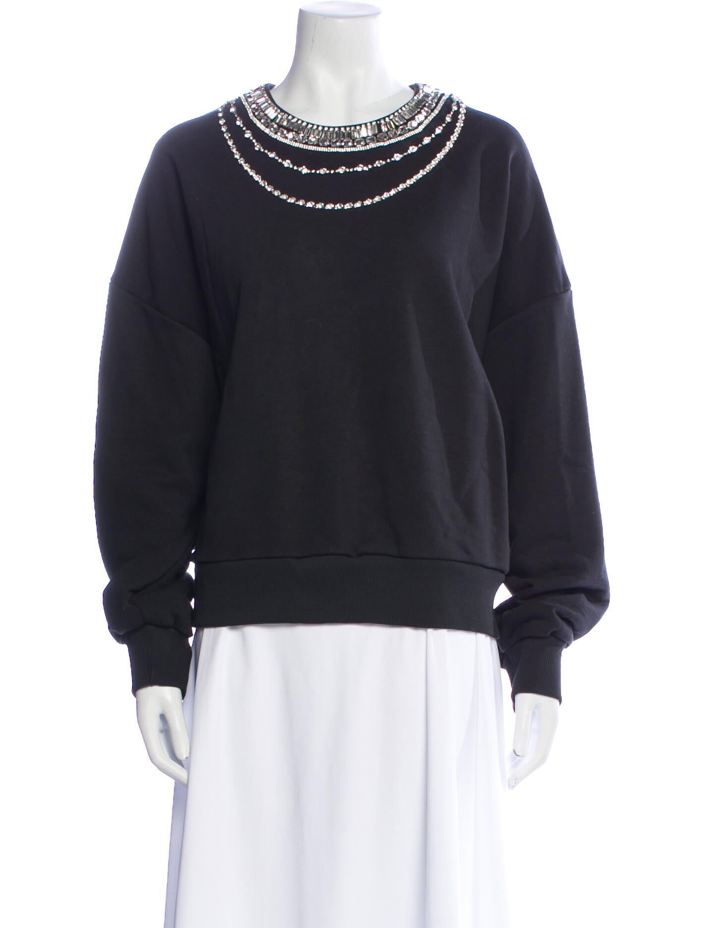Cinq à Sept Crew Neck Long Sleeve Sweatshirt