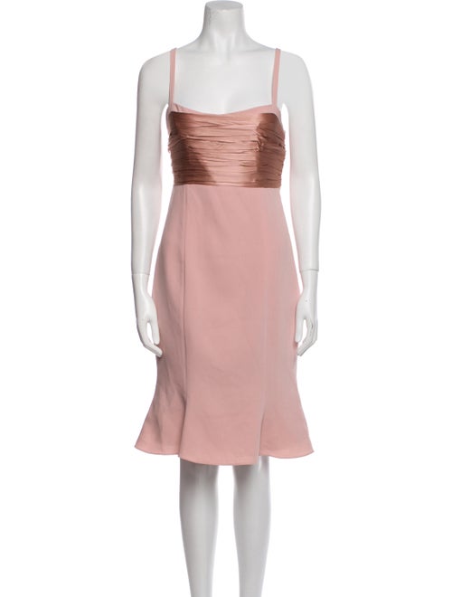 Cinq à Sept Square Neckline Knee-Length Dress