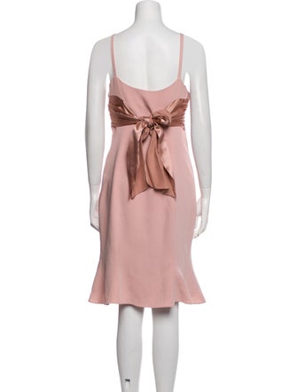 Cinq à Sept Square Neckline Knee-Length Dress