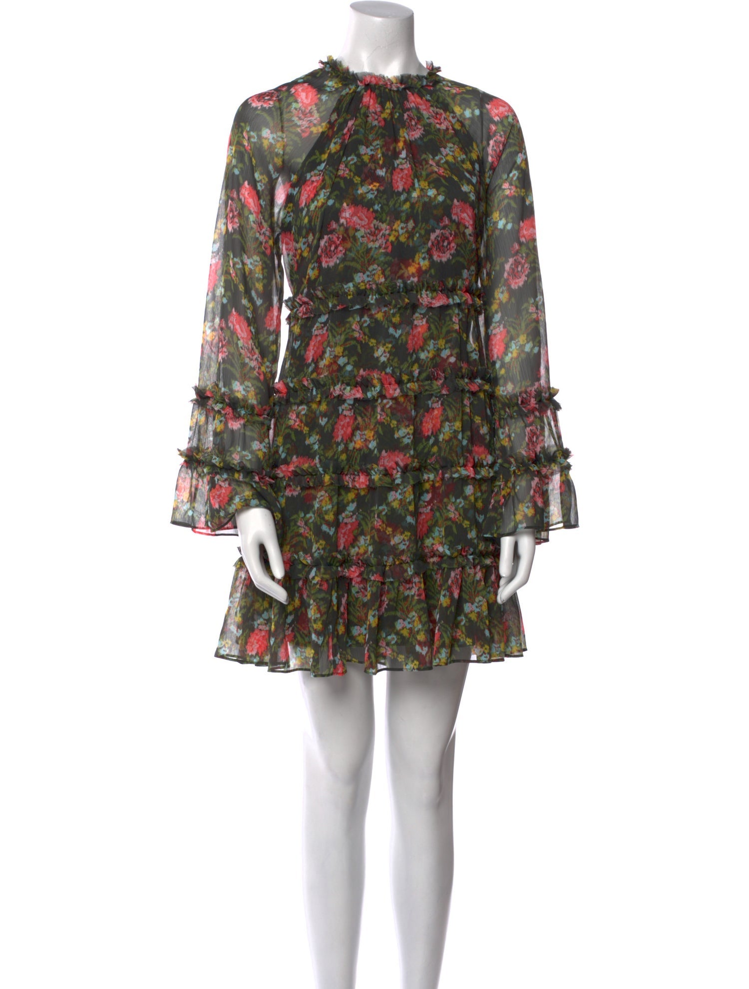 Cinq à Sept Floral Print Mini Dress