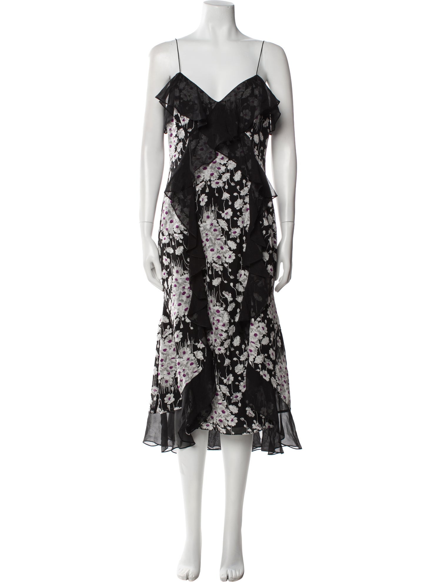 Cinq à Sept Silk Midi Length Dress