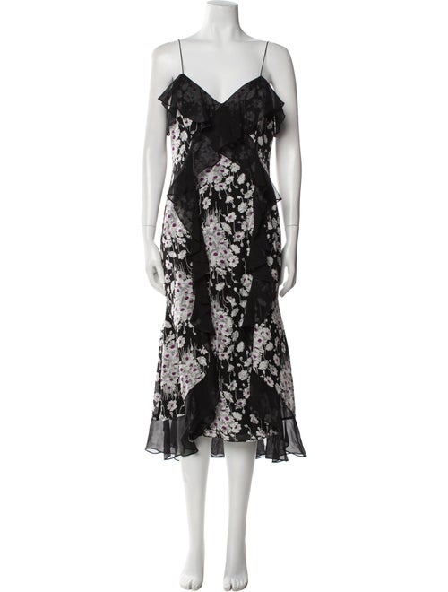 Cinq à Sept Silk Midi Length Dress