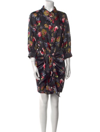 Cinq à Sept Floral Print Mini Dress