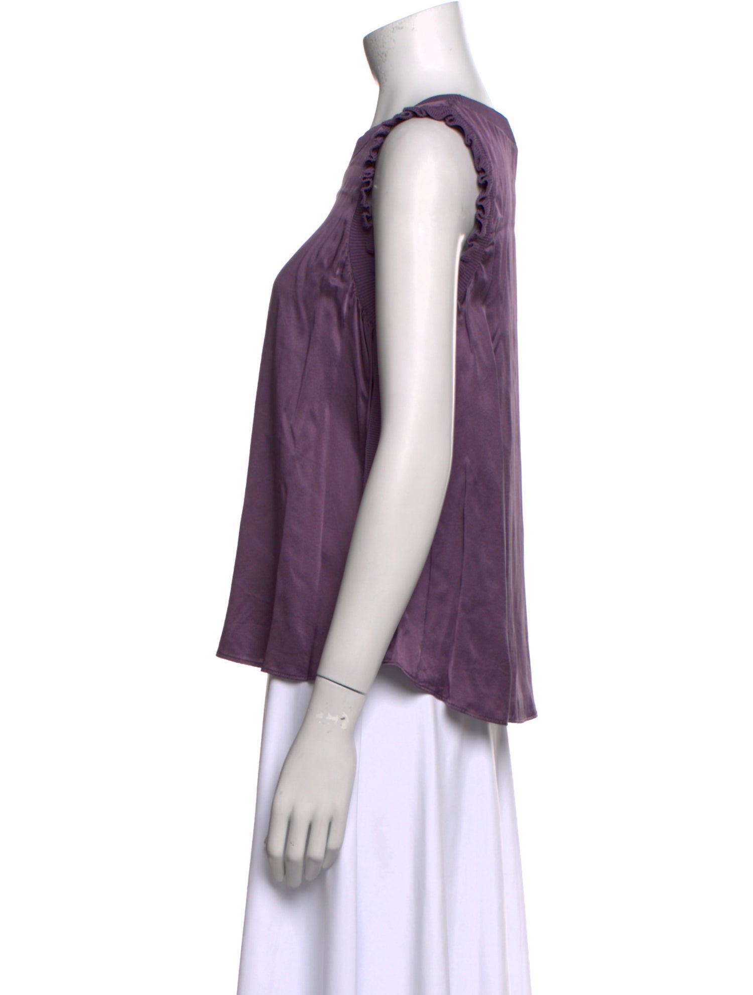 Cinq à Sept Silk Crew Neck Top