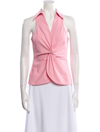 Cinq à Sept V-Neck Sleeveless Blouse