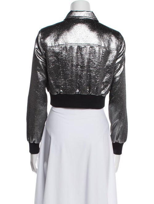 Cinq à Sept Colorblock Pattern Bomber Jacket