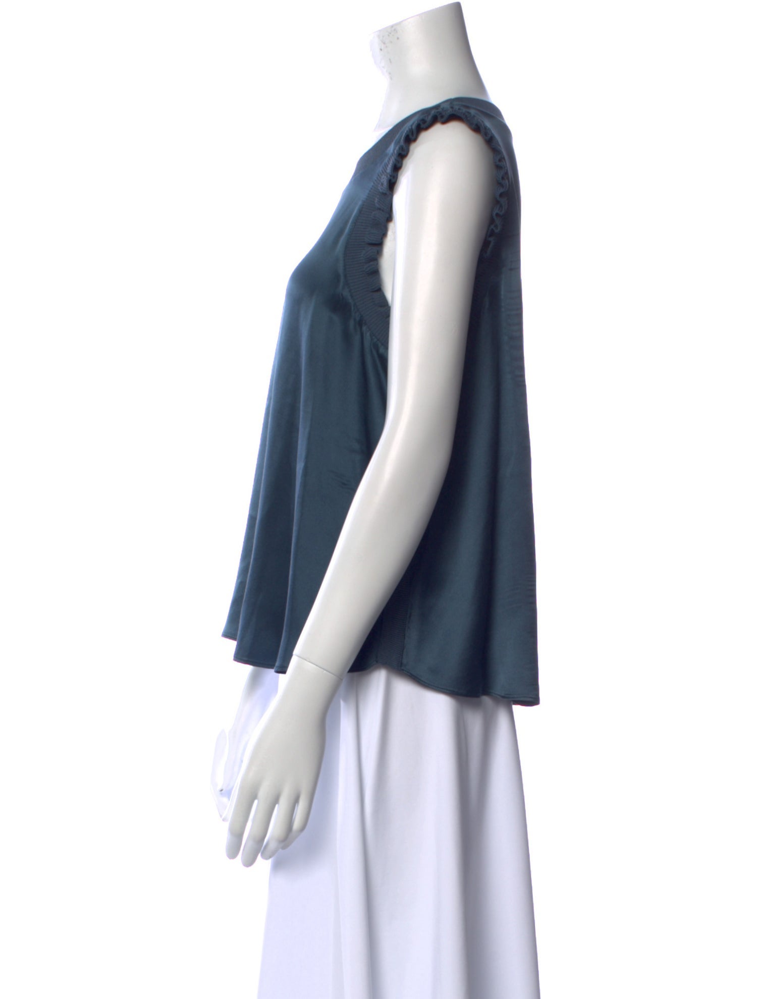 Cinq à Sept Silk Scoop Neck Top