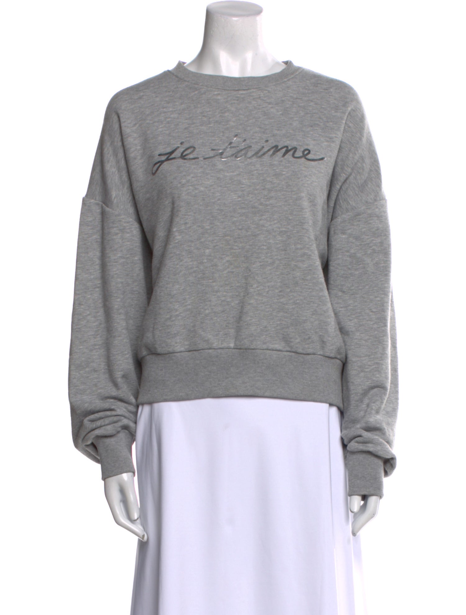 Cinq à Sept Graphic Print Crew Neck Sweatshirt