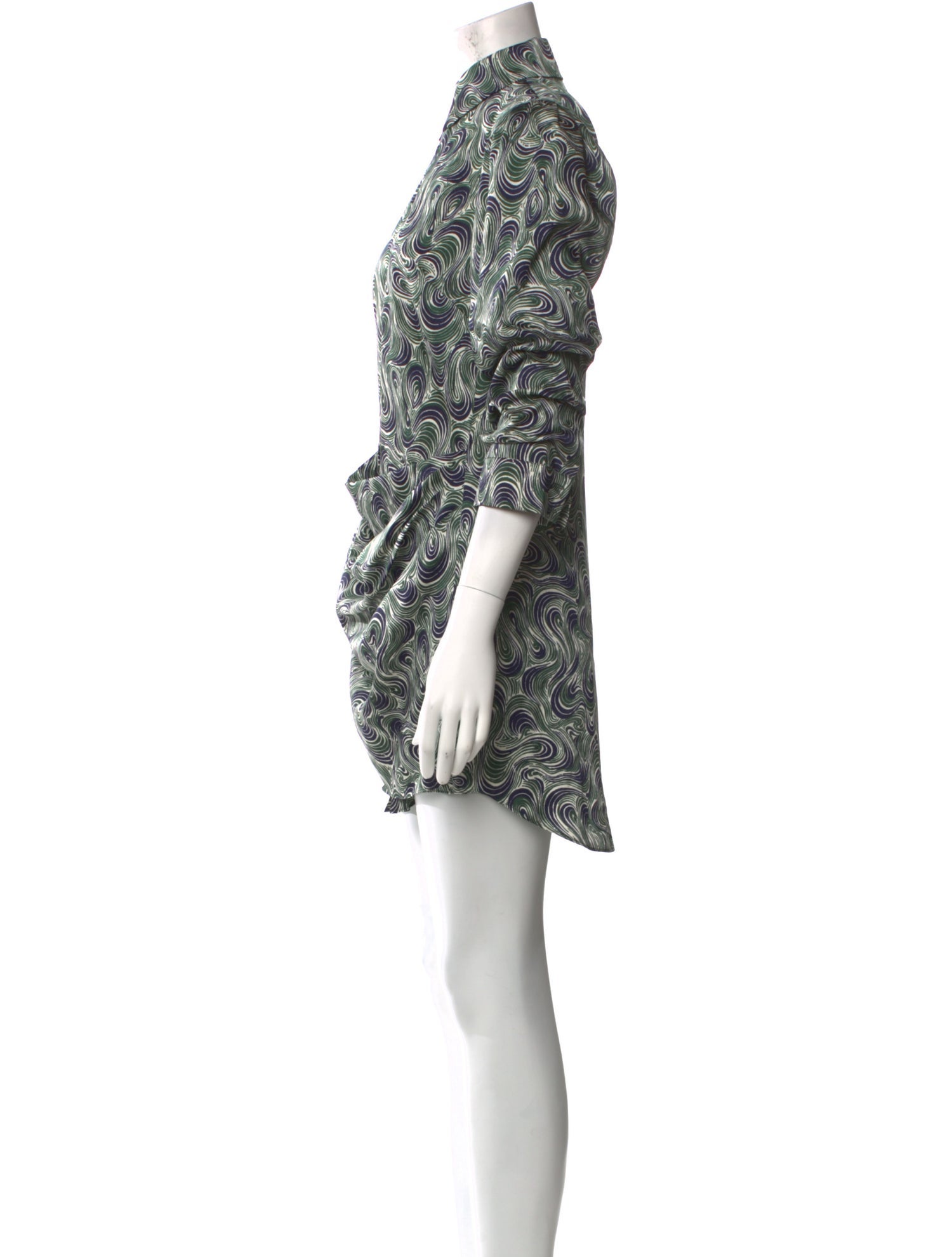 Cinq à Sept Paisley Print Mock Neck Tunic