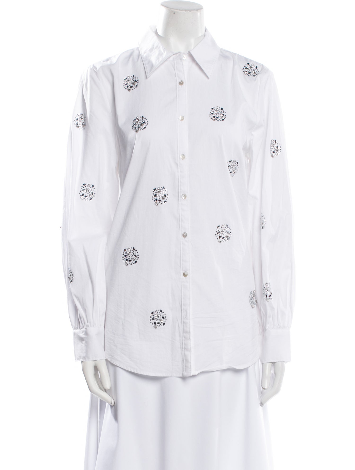 Cinq à Sept Long Sleeve Button-Up Top