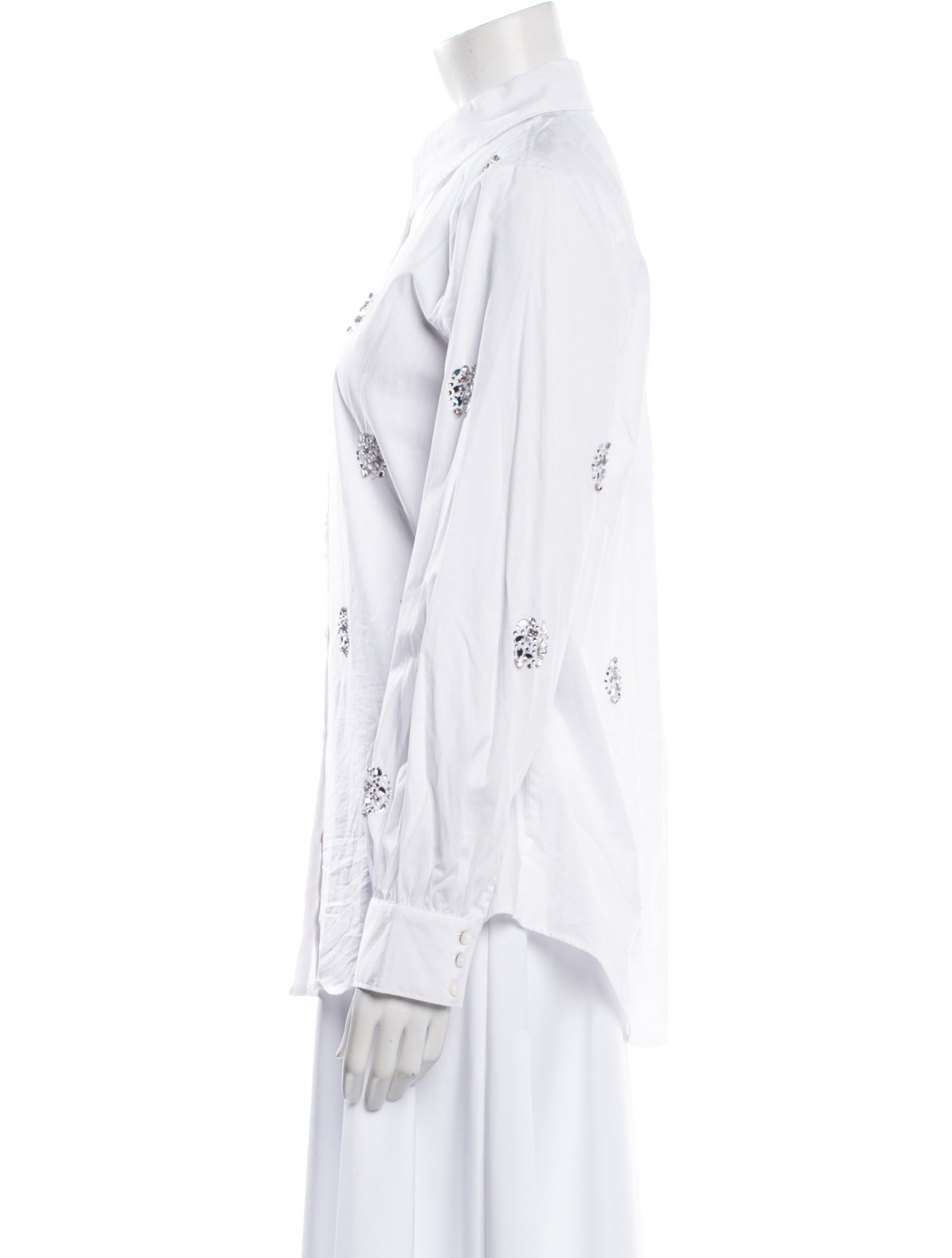 Cinq à Sept Long Sleeve Button-Up Top