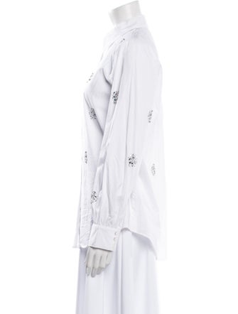 Cinq à Sept Long Sleeve Button-Up Top