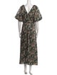 Cinq à Sept Floral Print Long Dress