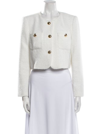 Cinq à Sept Tweed Pattern Evening Jacket