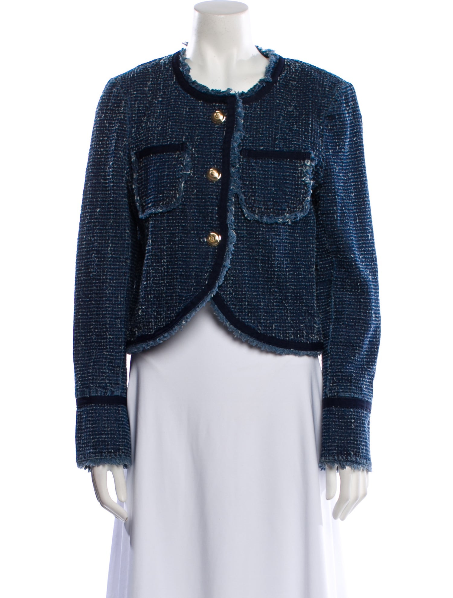 Cinq à Sept Tweed Pattern Evening Jacket