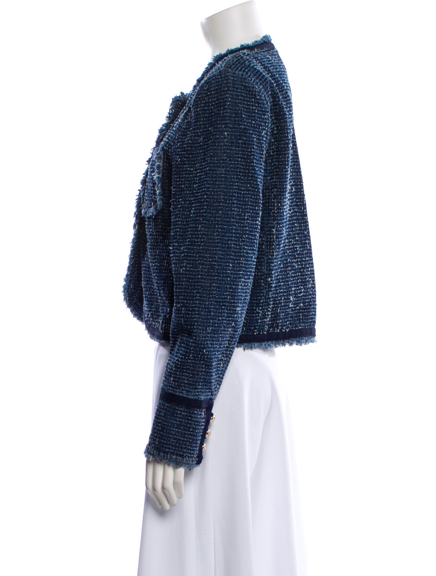 Cinq à Sept Tweed Pattern Evening Jacket