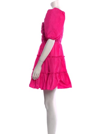 Cinq à Sept Square Neckline Mini Dress