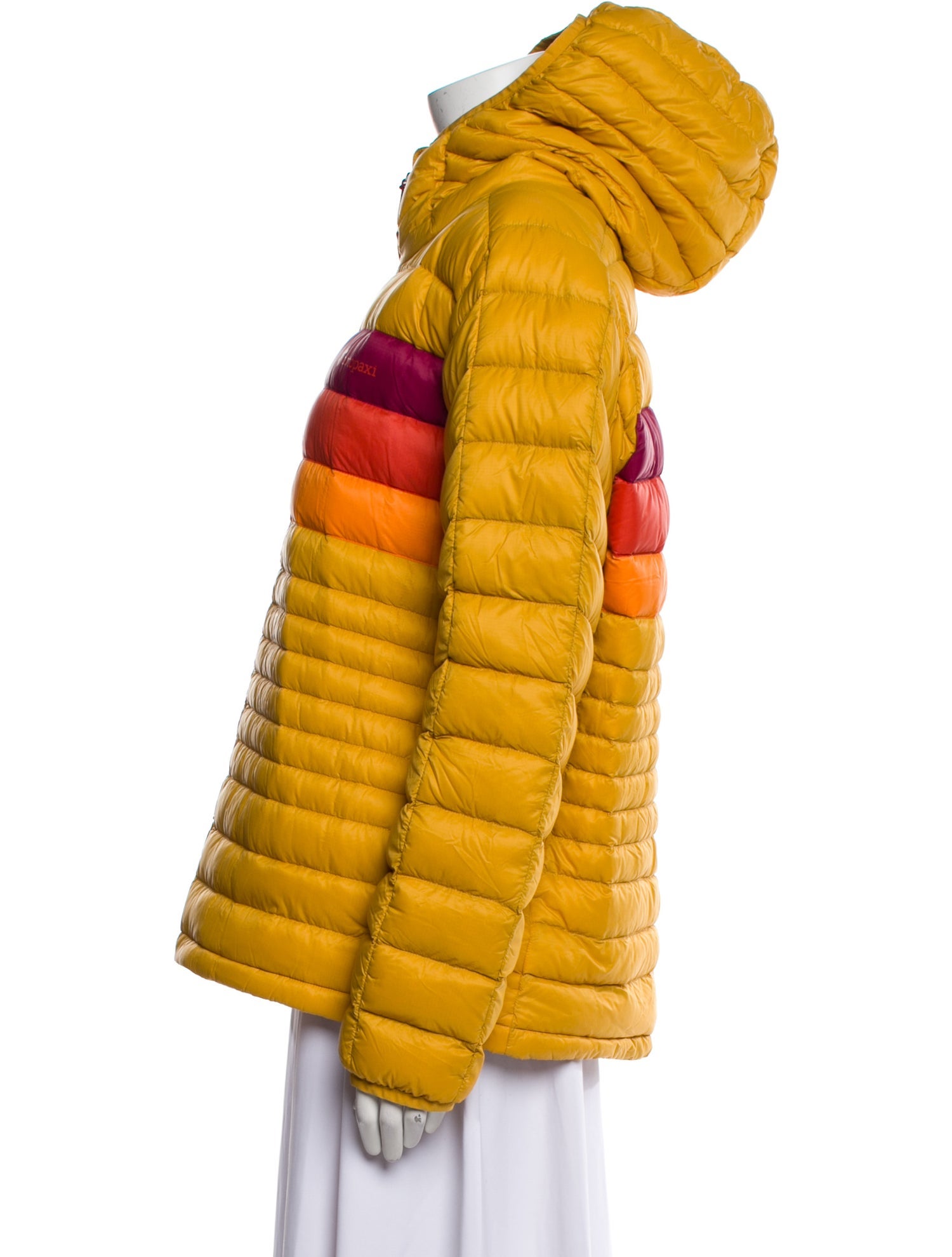 Cotopaxi Nylon Colorblock Pattern Down Jacket