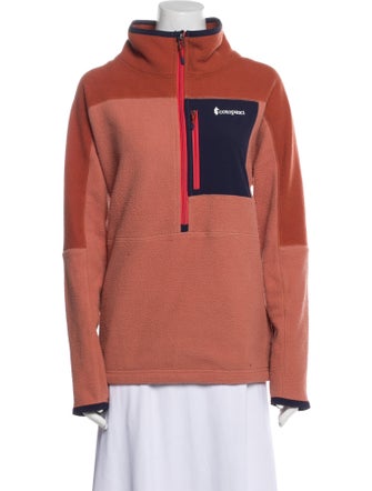 Cotopaxi Graphic Print Mock Neck Sweatshirt