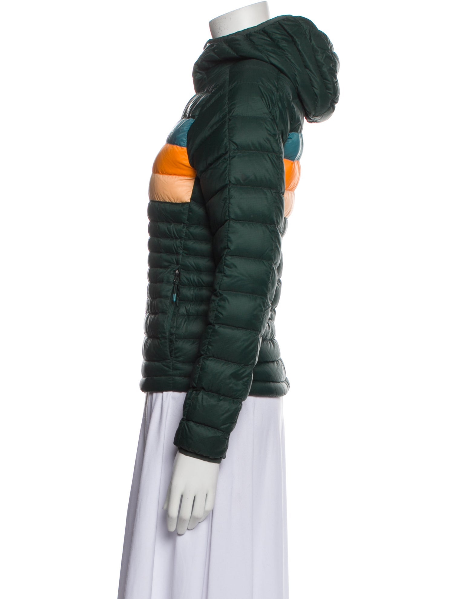 Cotopaxi Nylon Striped Down Jacket