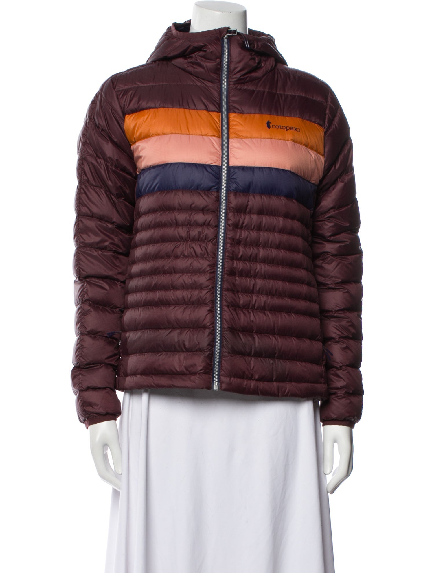 Cotopaxi Nylon Striped Down Jacket