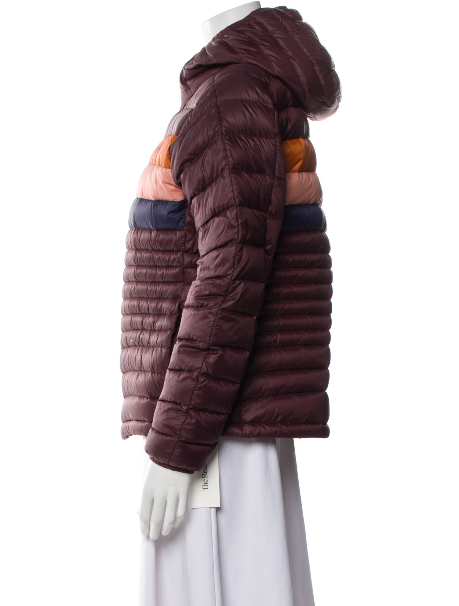 Cotopaxi Nylon Striped Faux Fur Jacket