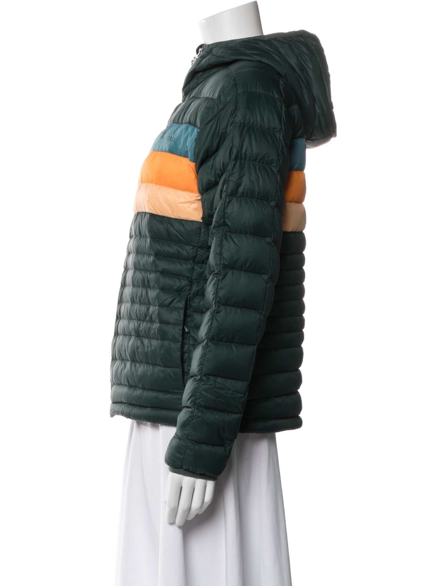 Cotopaxi Nylon Colorblock Pattern Down Jacket