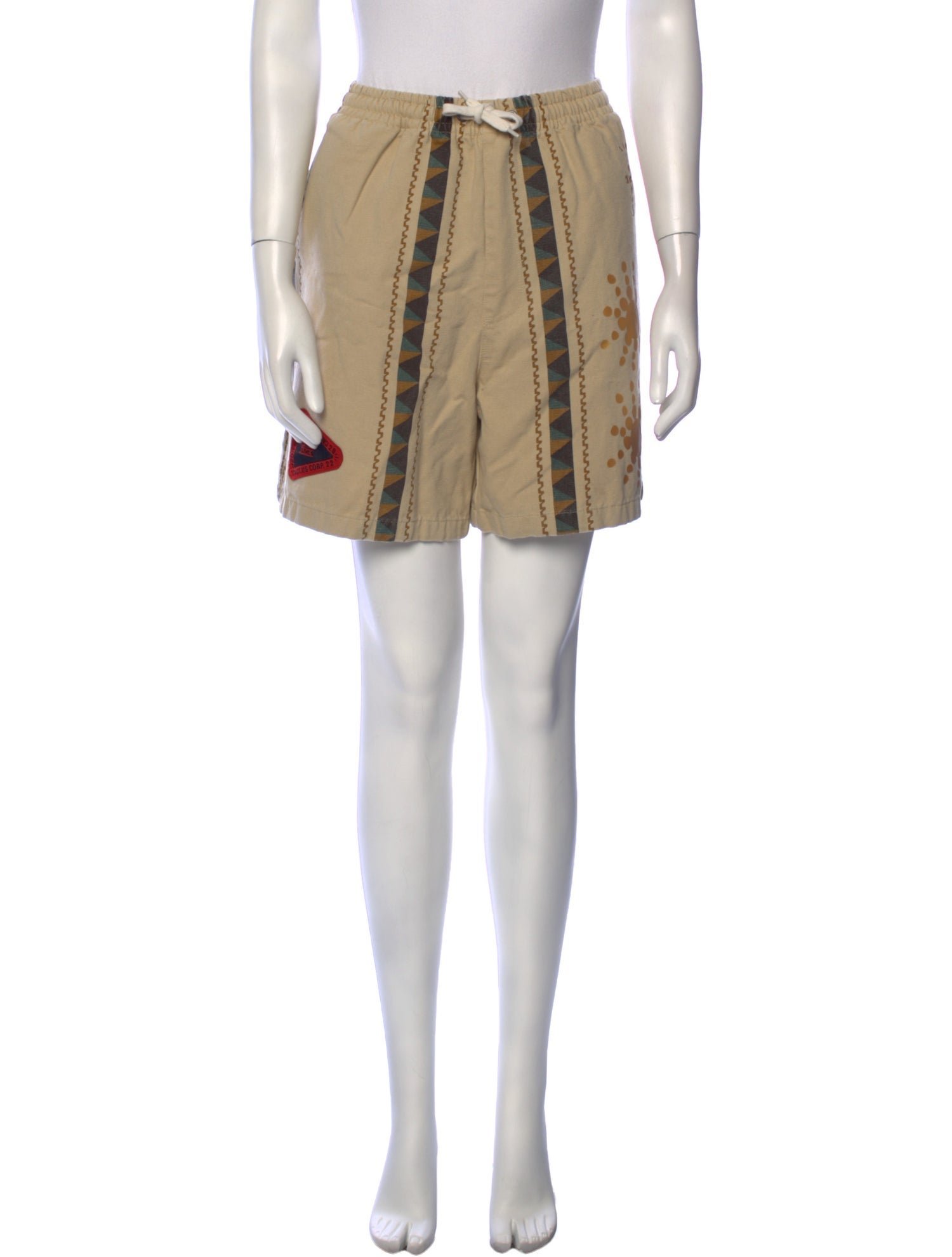 Cactus Jack Striped Mini Shorts