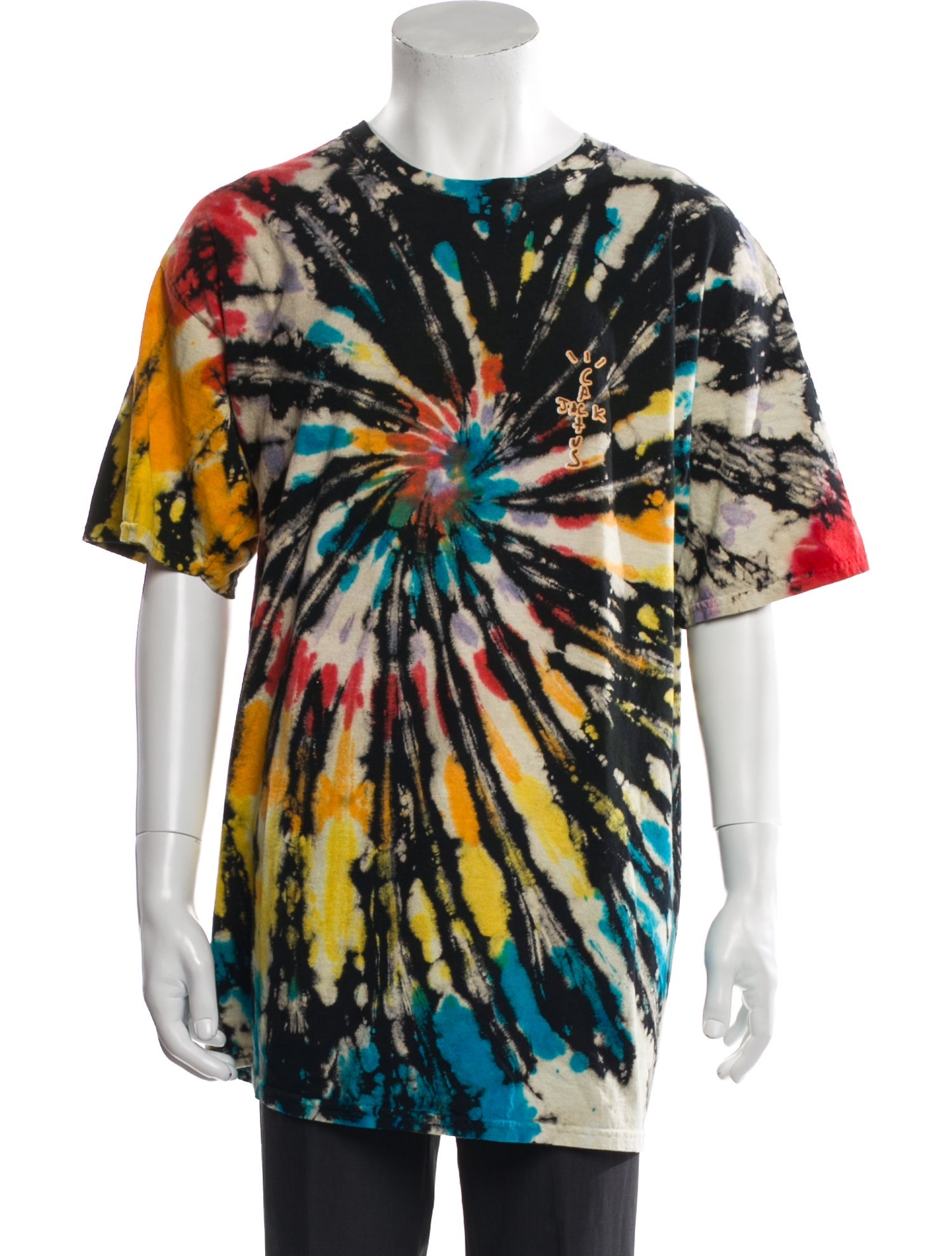 Cactus Jack Tie-Dye Print Crew Neck T-Shirt