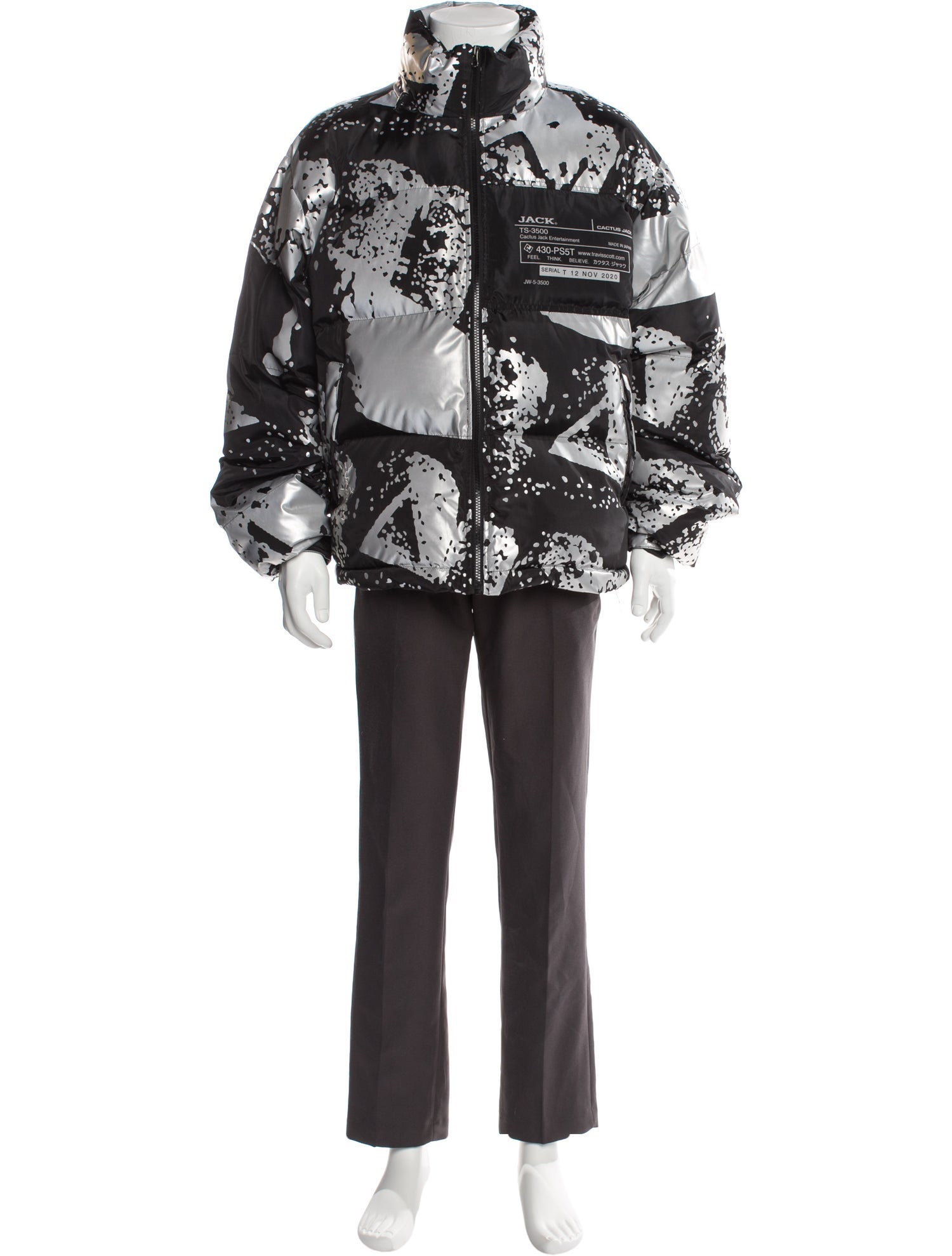 Cactus Jack Graphic Print Parka