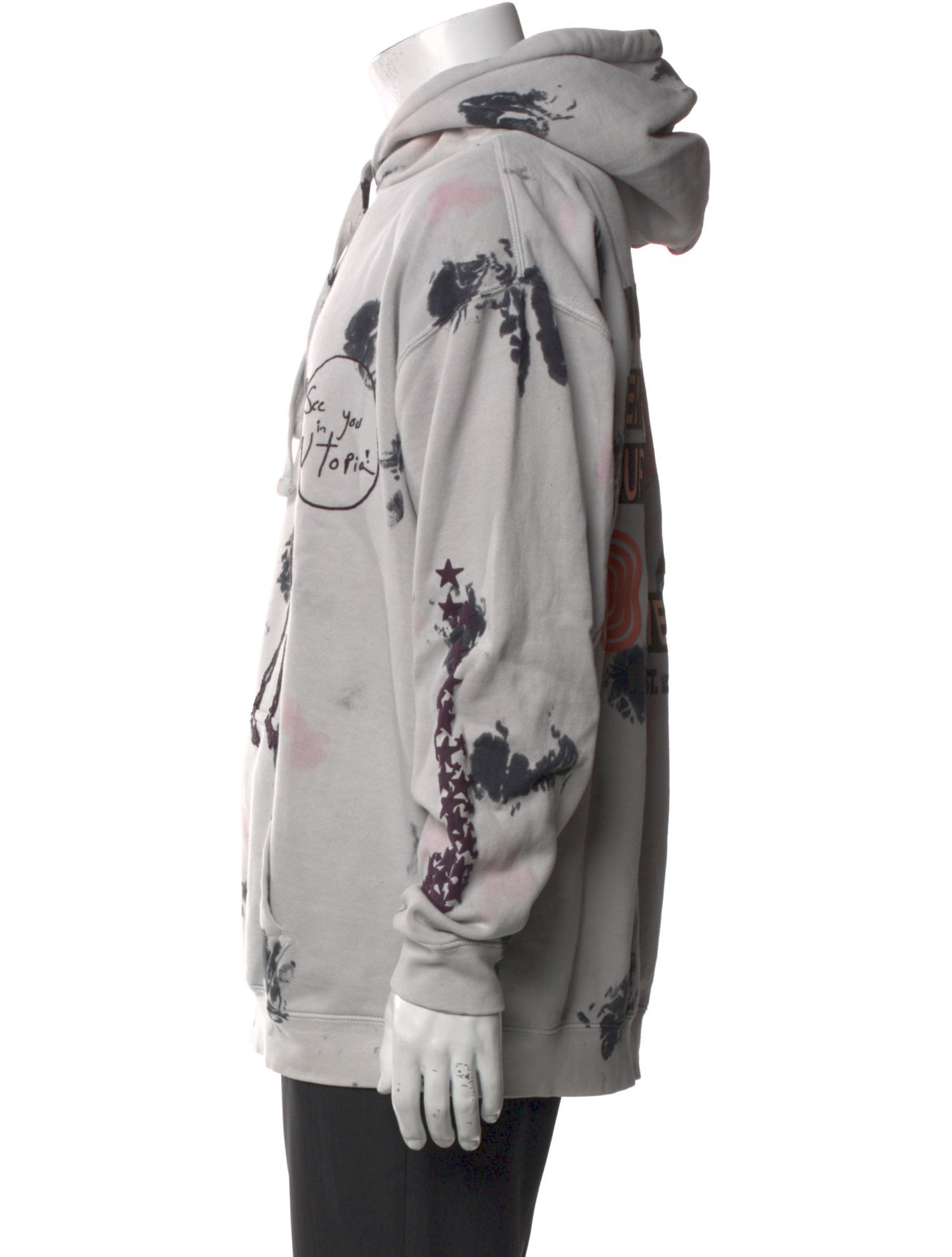 Cactus Jack Graphic Print Crew Neck Hoodie