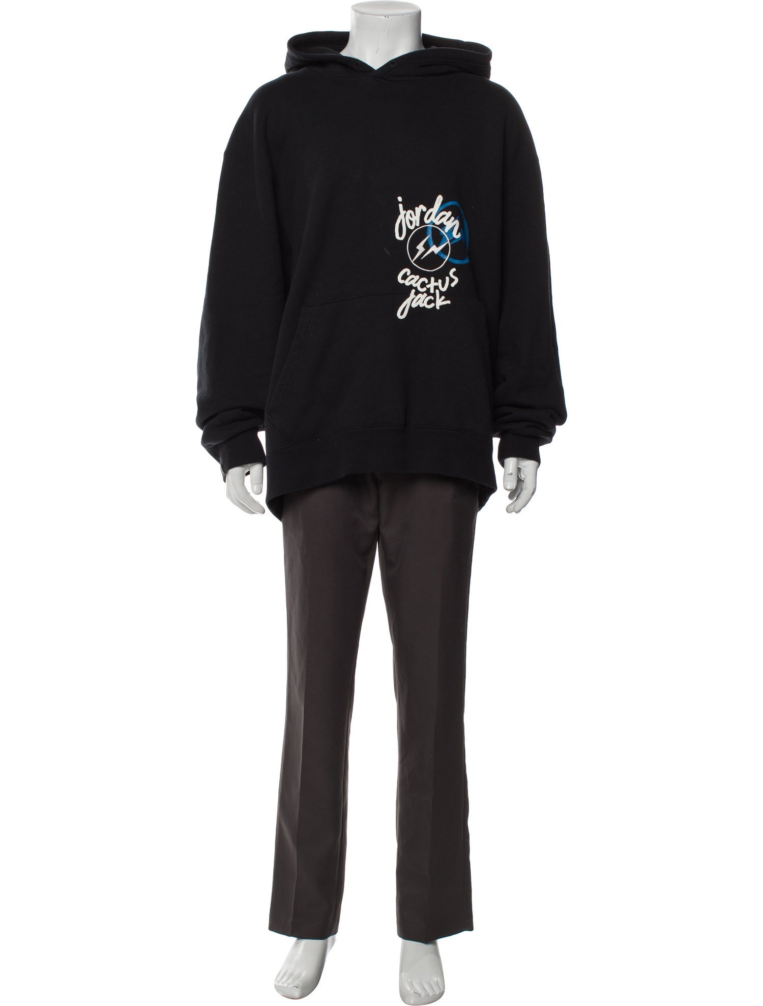 Cactus Jack Graphic Print Crew Neck Hoodie