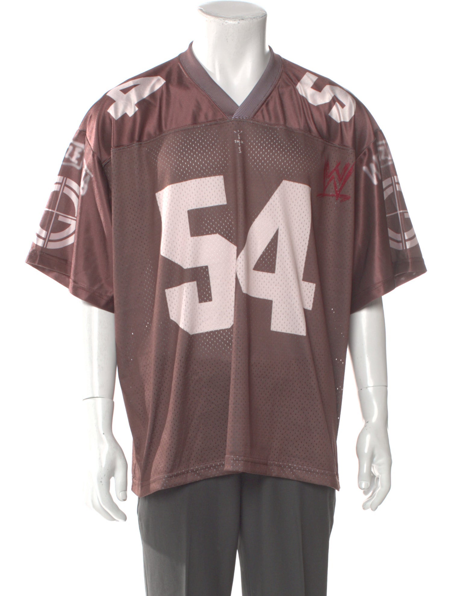 Travis Scott Cactus Jack x Kaws Printed V-Neck Henley