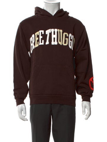 Pre-owned Cactus Jack Graphic Print Crew Neck Hoodie In Brown