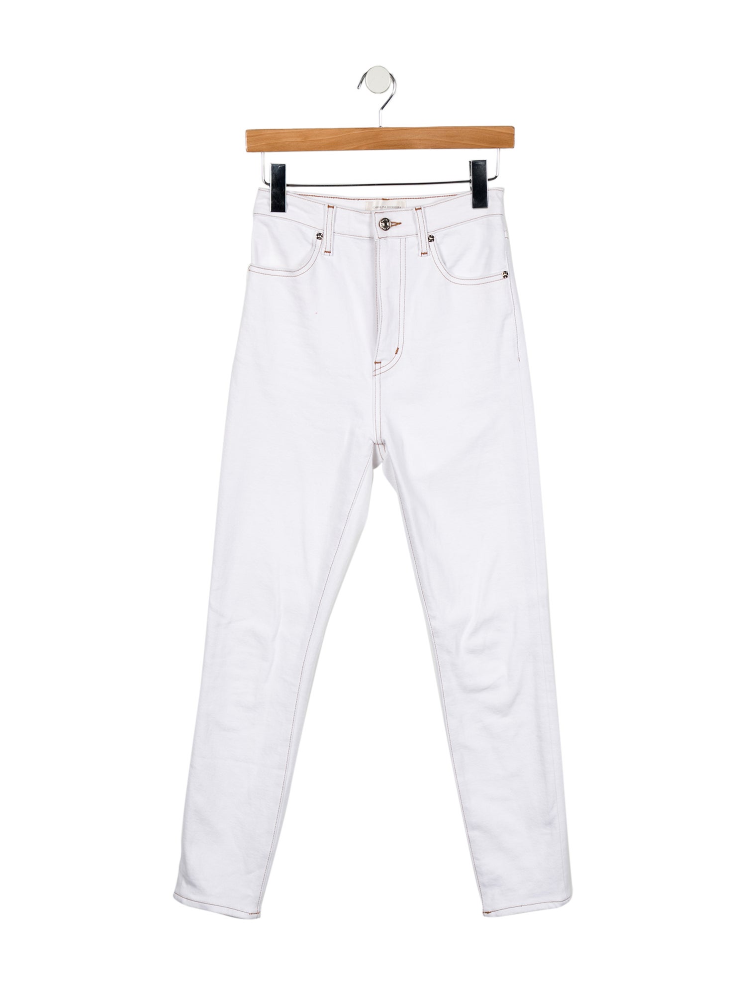 Carolina Herrera x FRAME High-Rise Skinny Leg Jeans