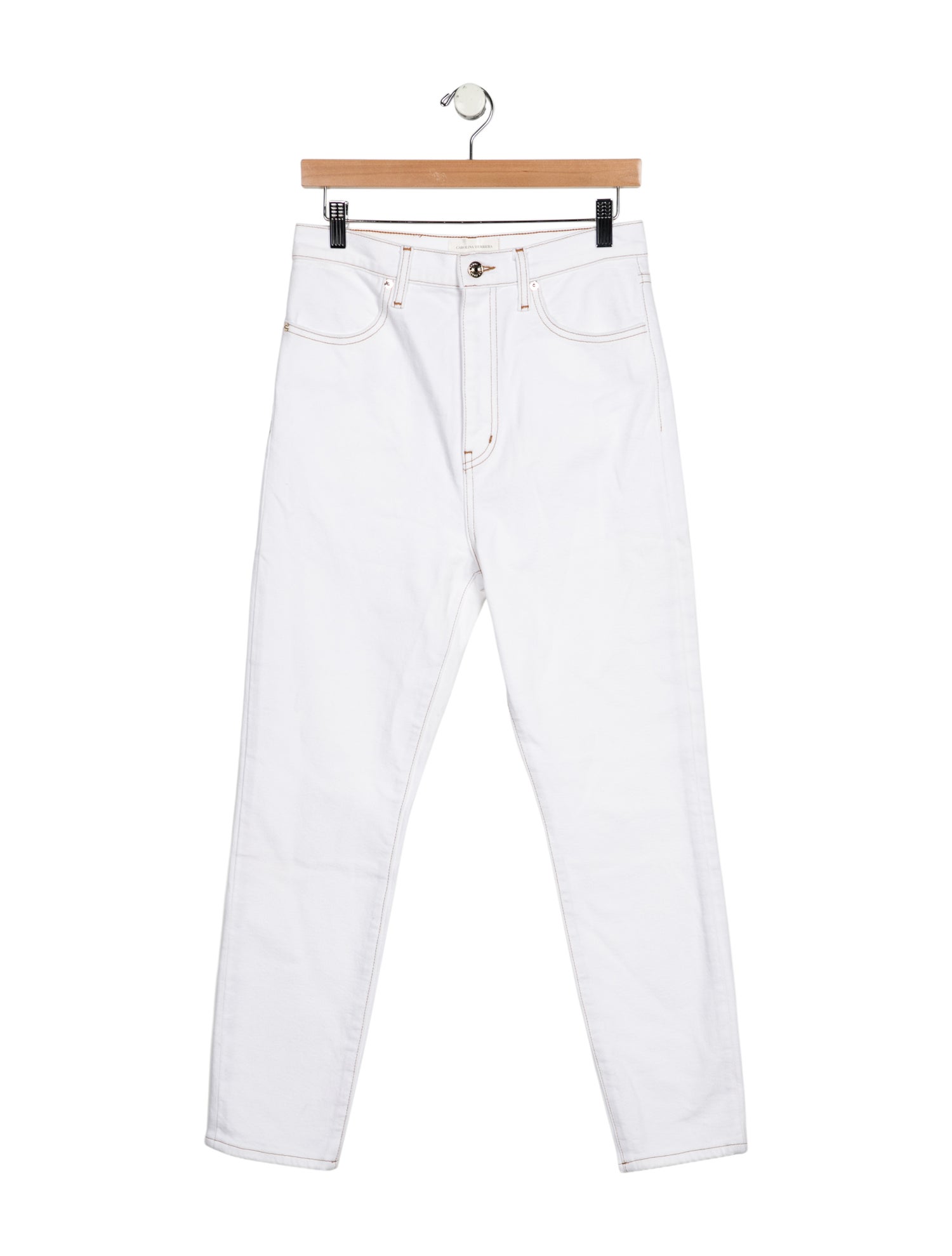 Carolina Herrera x FRAME High-Rise Skinny Leg Jeans