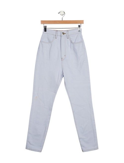 Carolina Herrera x FRAME High-Rise Straight Leg Jeans