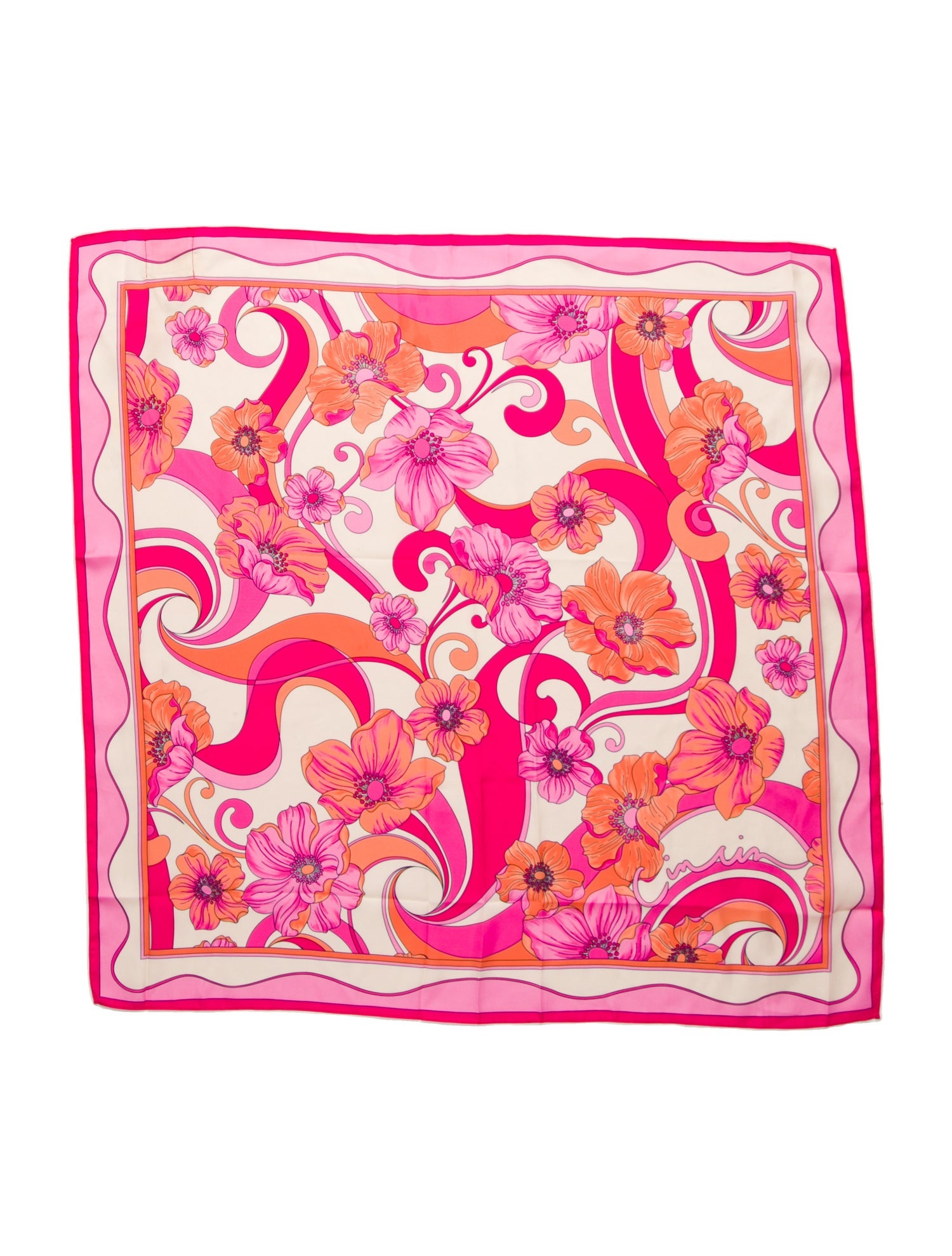 Cini Floral Print Scarf w/ Tags