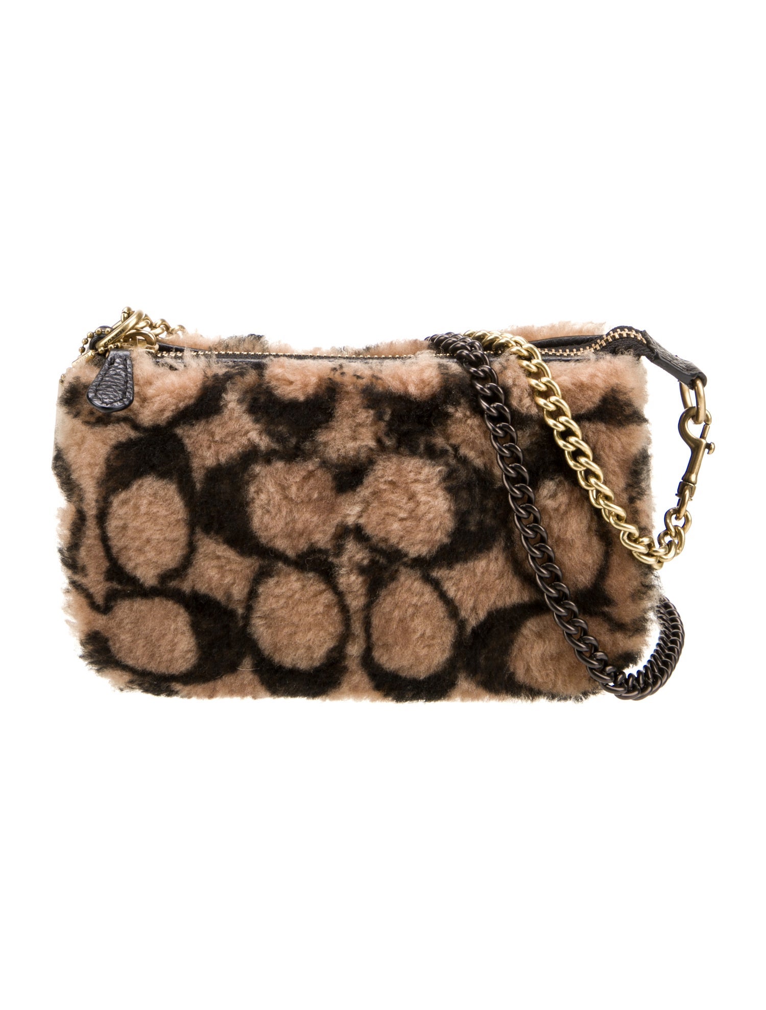 Coach x Jennifer Lopez Faux Fur Top Handle Bag